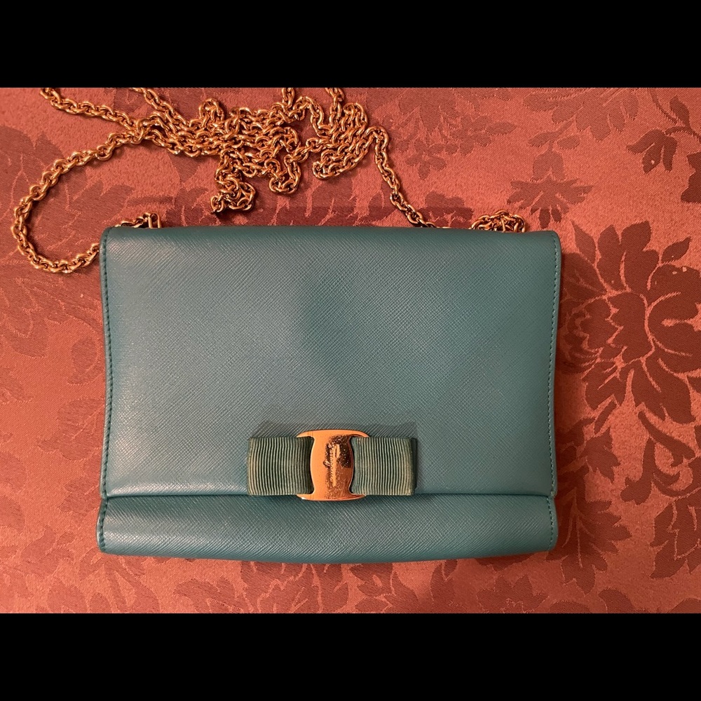 Authentic Salvatore Ferragamo mini Vara crossbody